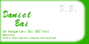 daniel bai business card